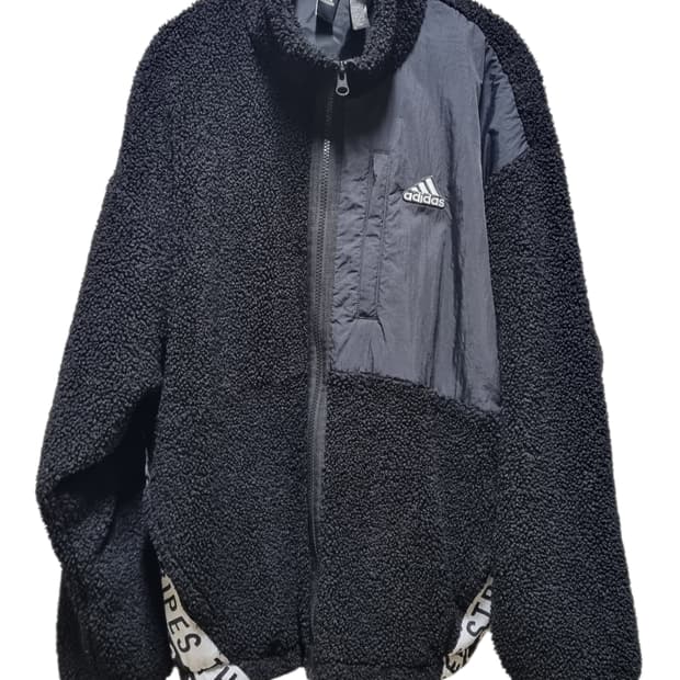 아디다스 양털 플리스 오버핏 점퍼