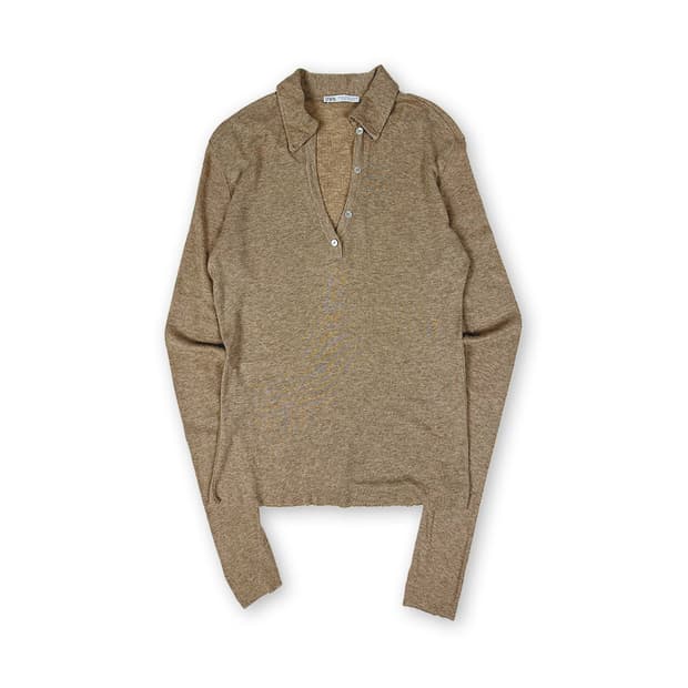 자라 오픈 플라켓 니트