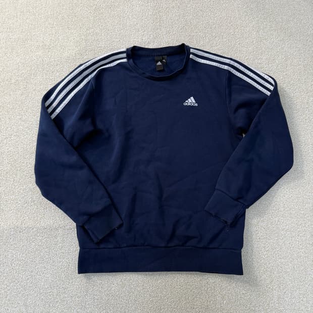 L 아디다스 에센셜 3S 맨투맨 0210T