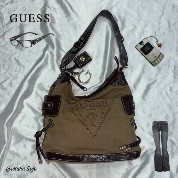 Y2K 빈티지 게스 가방 숄더백 