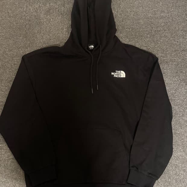 노스페이스 블랙 후드티 2XL