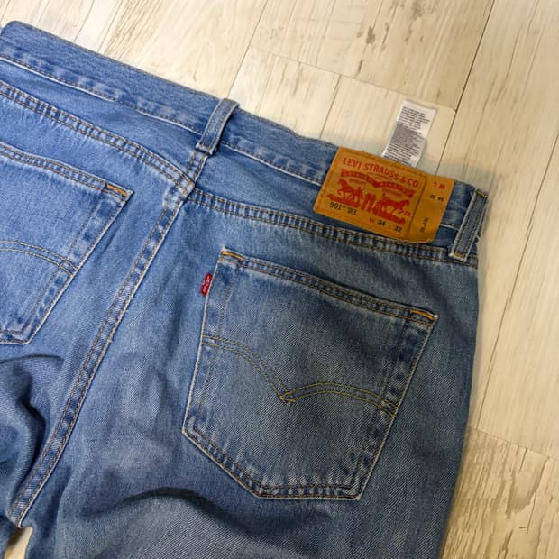 [W34 L32] 리바이스 501 데님 청바지