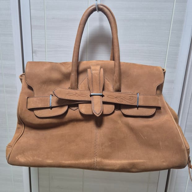 (정품)  골든구스 폴린 스퀘어 토트백 사첼 핸드백 가죽정품 골든구스 폴