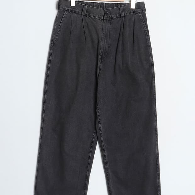 G U Baggy Denim Slacks (31)