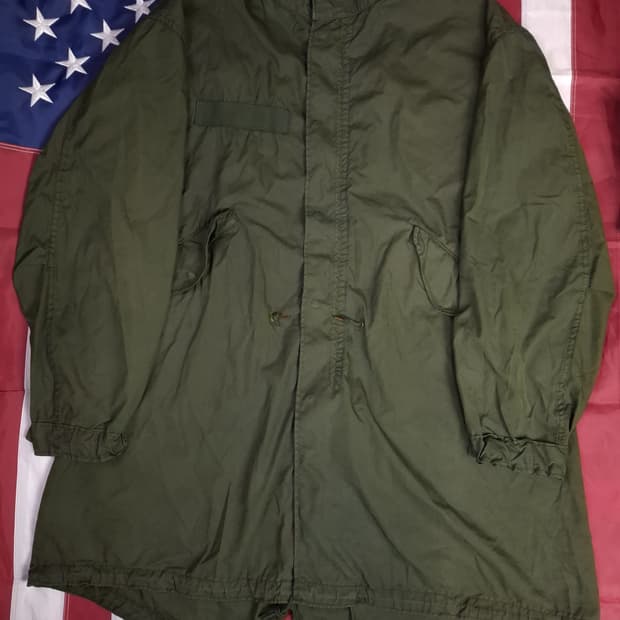 오리지날 미군 M-65 피쉬테일 개파카 염색작업