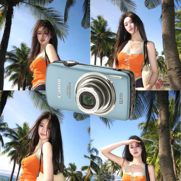 인기!) Canon ixus digital 200 is 빈티지디카 블루