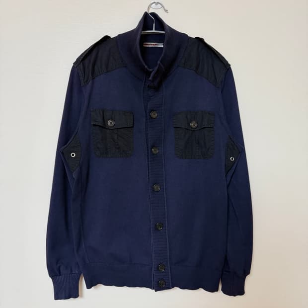 프라다 스포츠 하이넥 가디건 M