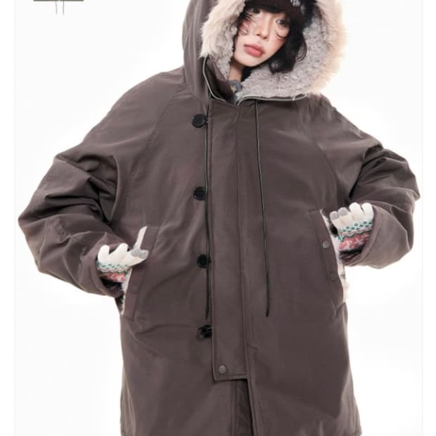 아사키 프레자키 야상 브라운(m)