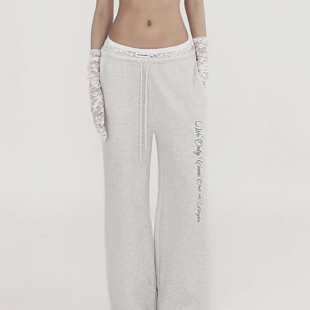 배드블러드 레이스 트림 조거