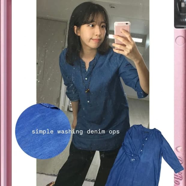 빈티지 워싱 데님 원피스 👗