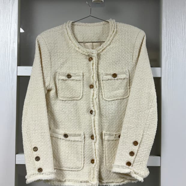 아이보리 트위드