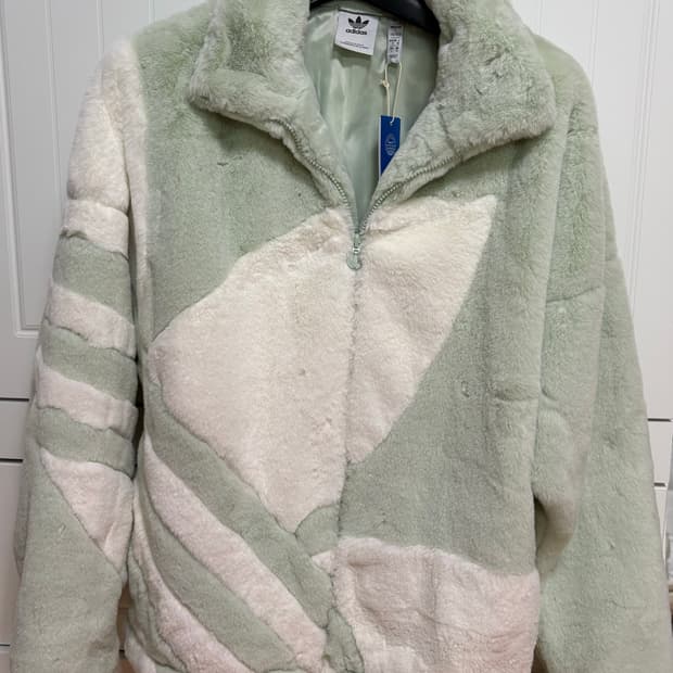 아디다스 트레포일 퍼 후리스 민트 L