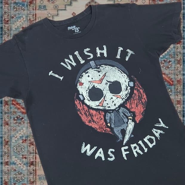 13일의 금요일 제이슨 ‘I WISH IT WAS FRIDAY’ 티셔츠