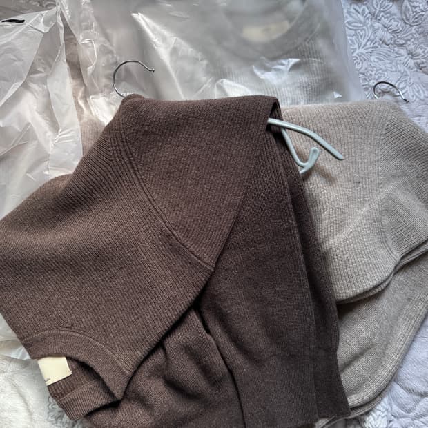 포터리 캐시미어 컴포트 크루넥 니트 3컬러 2사이즈 새상품 