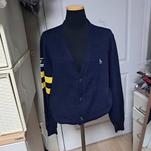 헤지스 골프 카카오 남성 네이비 가디건 100~날씬105