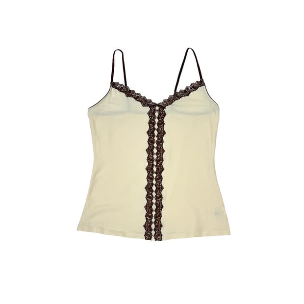 UNIQLO butter chocolate lace sleeveless