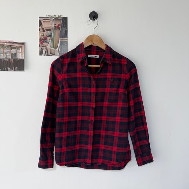 [34] 라코스테 타탄체크 플란넬셔츠