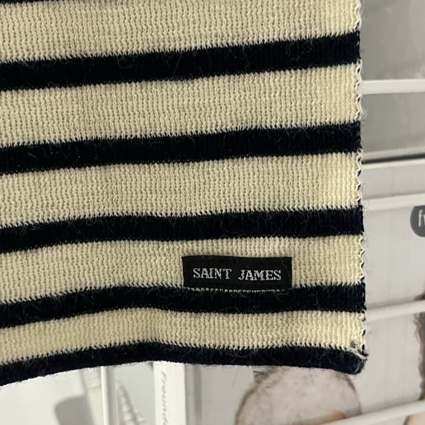 세인트 제임스 레이 머플러 크림색상