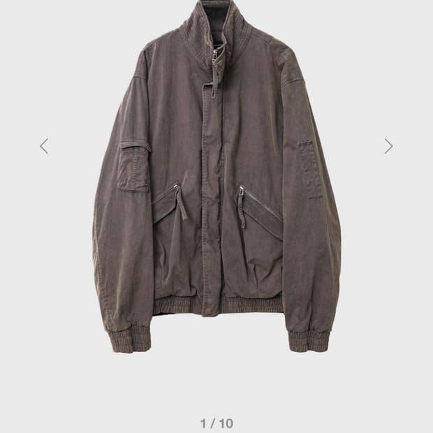 999 humanity 어드벤처 블리치드 봄버자켓 차콜 [2]