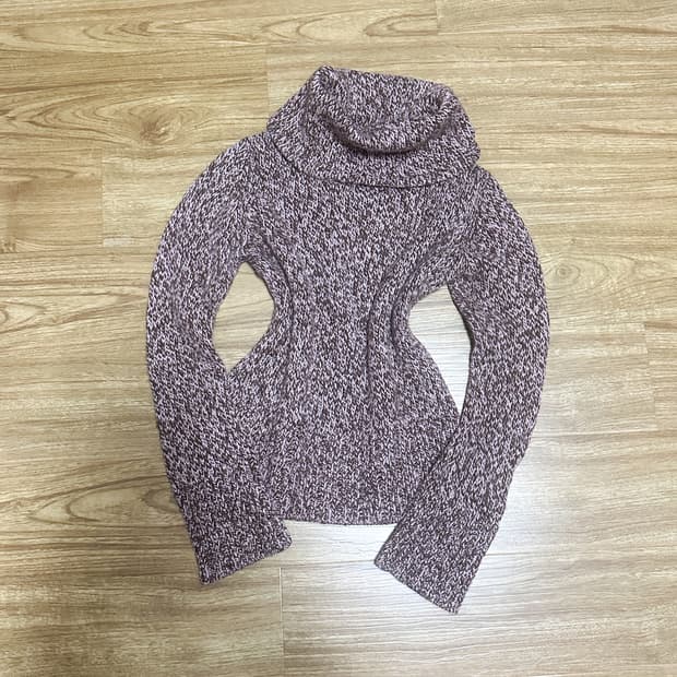 빈티지 핑크 브라운 딸기 초코 니트 히메갸루 로걀 라떼 히메카지 헤이세이