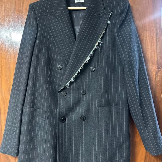 DRIES VAN NOTEN 드리스반노튼 스트라이프 울 자켓 40사이즈