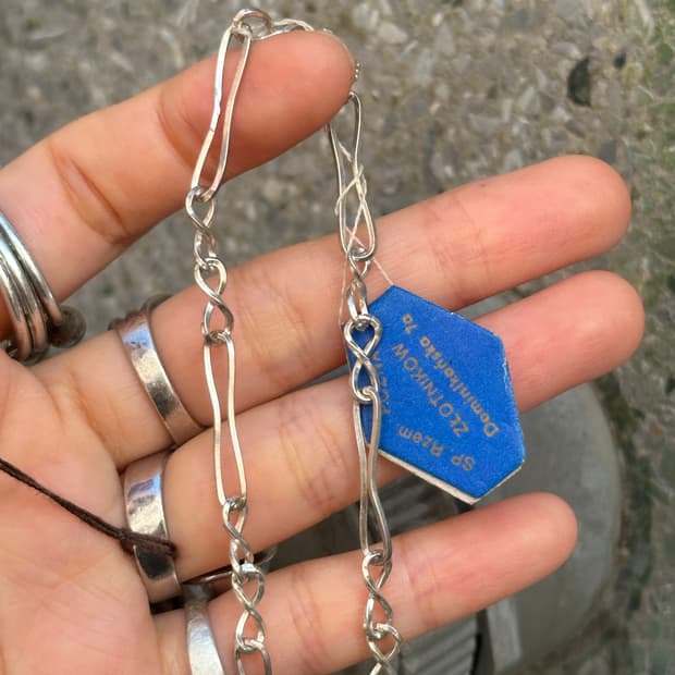 Vintage 925silver chain necklace