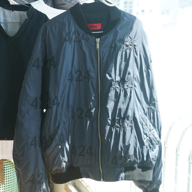 424 네이비 리버서블 봄버 자켓