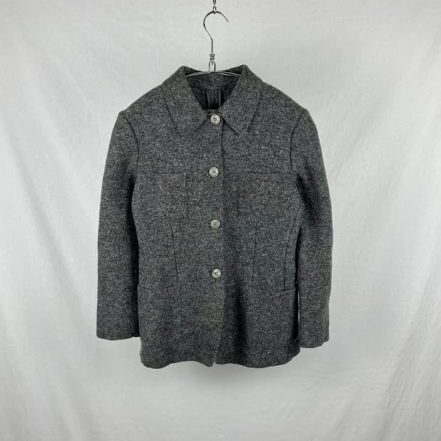 Vintage(Made in Italy) 울 혼방 셔츠 자켓 