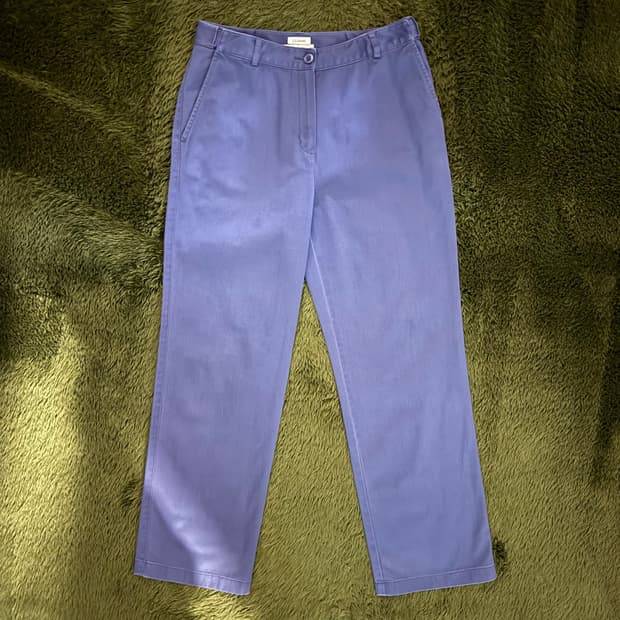 L.L.Bean 엘엘빈 재팬 클래식 핏 워시드 코튼 치노 팬츠 블루