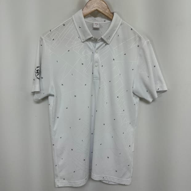 JDX 남자 골프 카라 반팔티 화이트 100