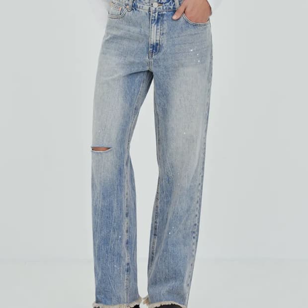 페이탈리즘  #0237 trabus paint jeans