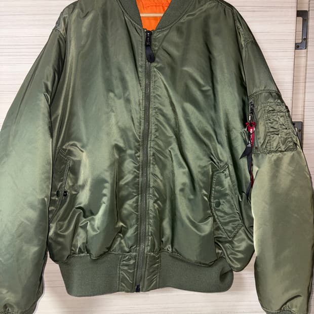 알파인더스트리 ma-1 리버시블 카키 XXXL