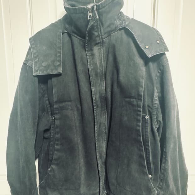 [48 size] 송지오 옴므 22fw 하이넥 3D  데님 트러커 자켓