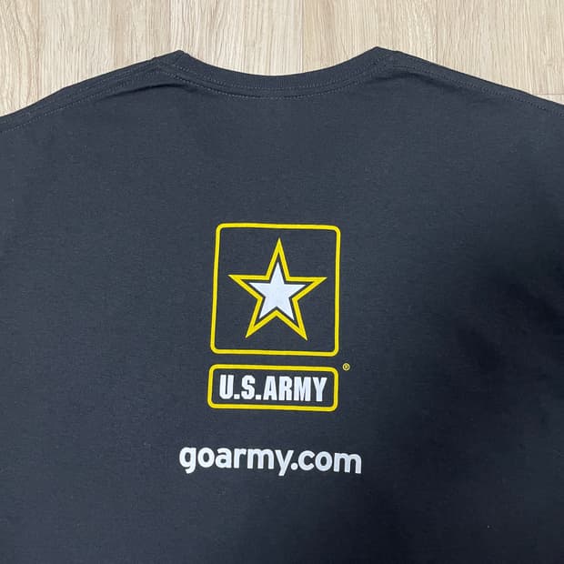 110) 미군 빅로고 ARMY 블랙 반팔티(미국제)새제품(RRL&폴로)