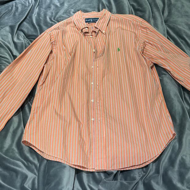 폴로 스트라이프 셔츠 L
