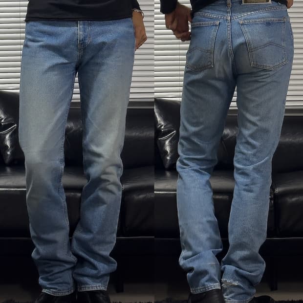 {Armani Jeans} High-Waist Straight Jeans