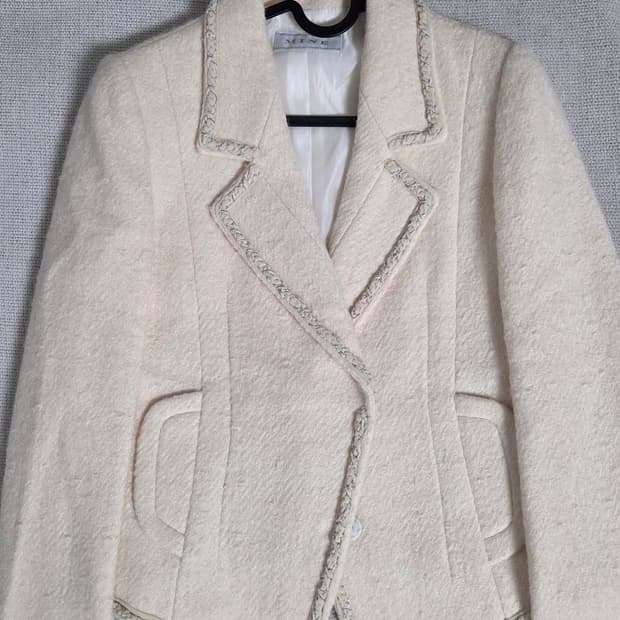 타임 아이보리 여성 자켓