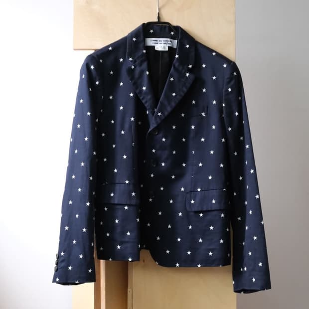 꼼데가르송 star pattern jacket