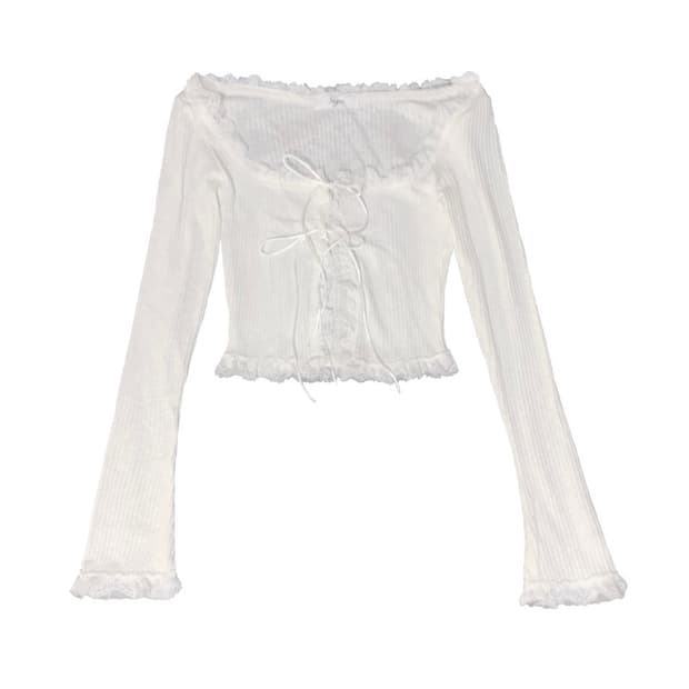 급전) 스젠 메이드 Stella Strap Lace Cardigan