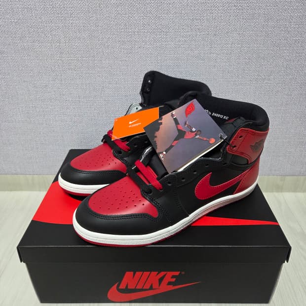 나이키 조던 1 하이 85 브레드 285 새상품 판매!