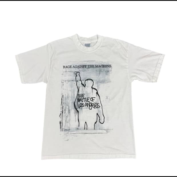 빈티지 90s RATM 레이지 어게인스트 더 머신 드 티셔츠