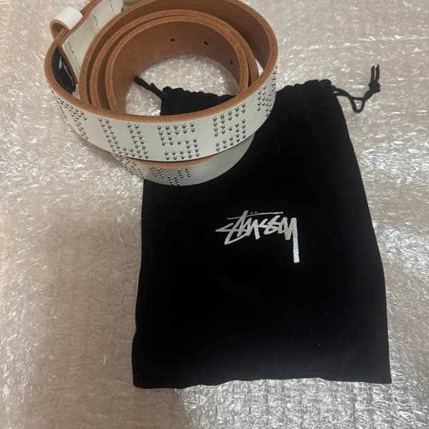 스투시 스터드 레터 벨트 본