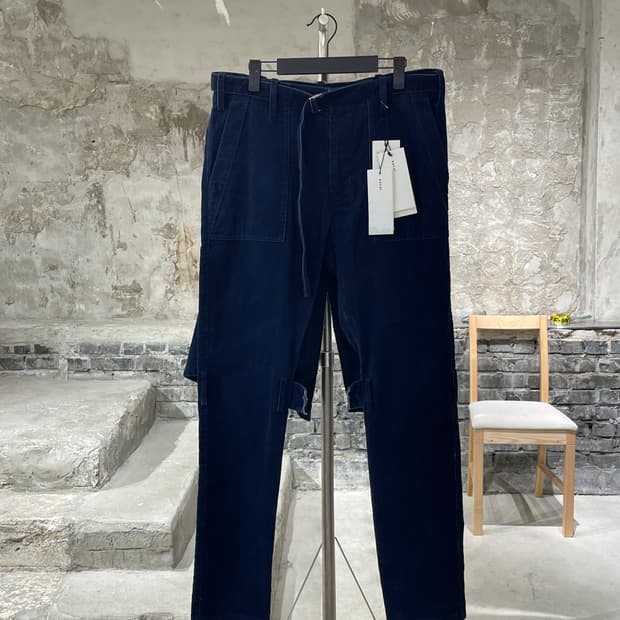 사카이 19A/W 네이비 아프론 코듀로이 팬츠