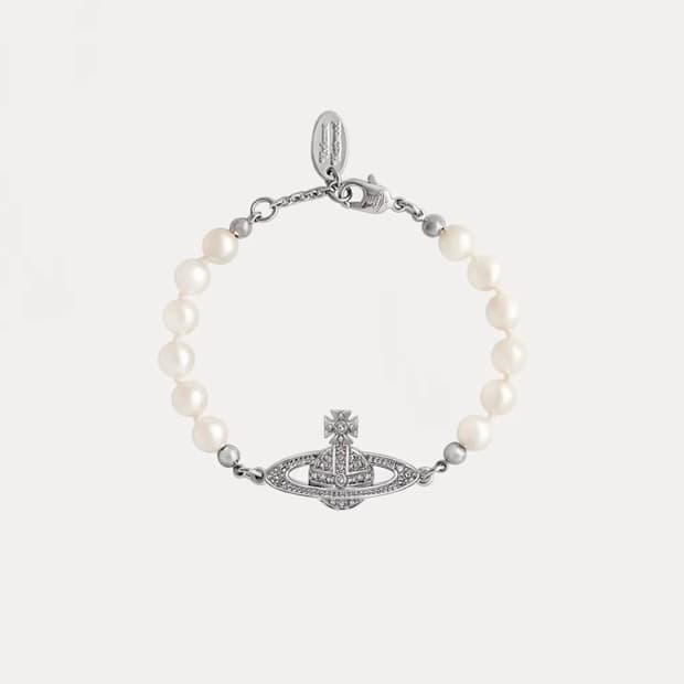 비비안웨스트우드 아카이브 바스 릴리프 진주 펄 팔찌