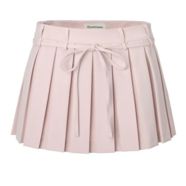 쓰리타임즈 치어리스커트 핑크