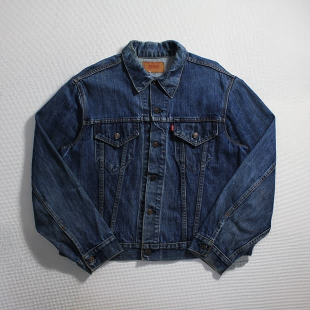 90's Levi’s 리바이스 타입3 트러커 데님 자켓 다크워싱 L035