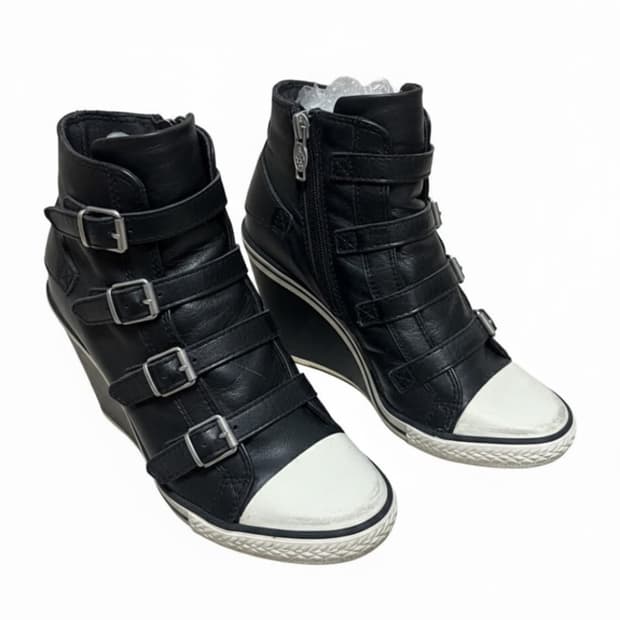 Ash 아쉬 웨지힐 스니커즈 블랙 36