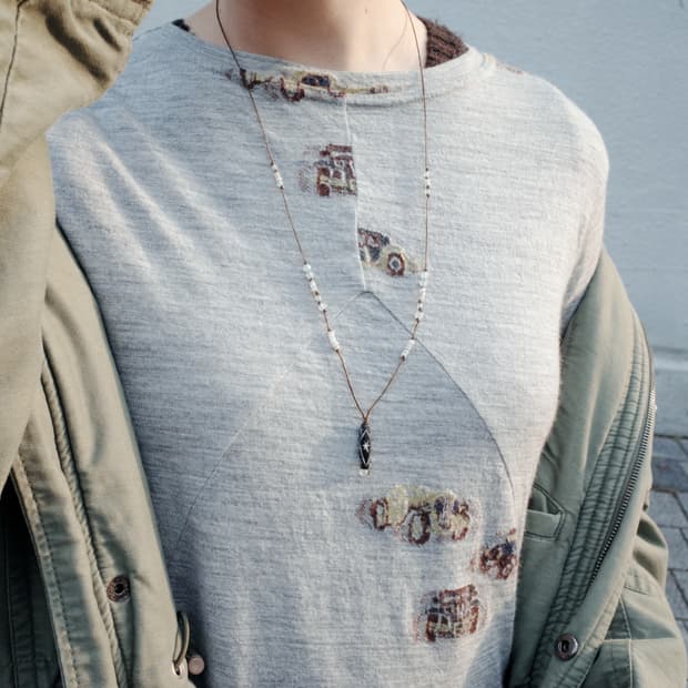 twilight flame long necklace 길이조절 끈 목걸이