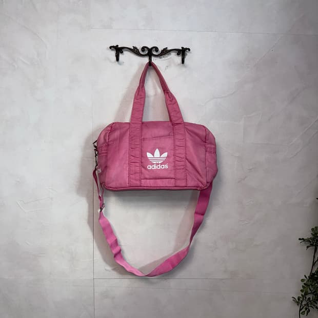 Adidas baby pink firebird two way 보스턴백