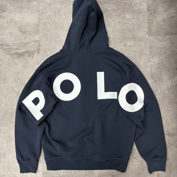 폴로 랄프로렌 네이비 빅로고 후드티